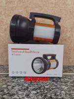 ไฟฉายแรงสูงรุ่นใหม่หลอดไฟ T 8 ไฟฉาย LED ให้ลำแสงสว่าง พุ่งไกล 2 in1 พร้อมช่อง USB &amp;โคมไฟ LED ด้านข้าง ชาร์จไฟได้