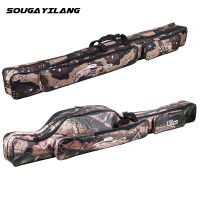 Sougayilang 80cm 20cm 130CM Fishing Bag Waterproof Large Capacity Nylon Bag Camouflage Fishing Rod Bag Reel Case Fishing Tackle