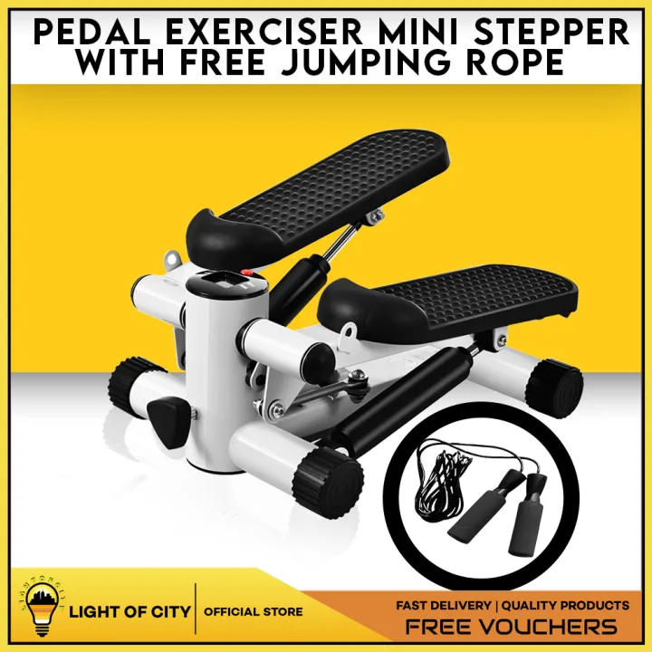 LIGHT OF CITY Pedal Exerciser, Mini Stepper, Step Up Pedal Exerciser