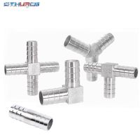 304 Stainless Steel Pagoda Fitting Air Fuel Water Tube Hose Barb Pipe Fitting Barbed Joint Coupler Adapter For 6 8 10 12 16 19mm