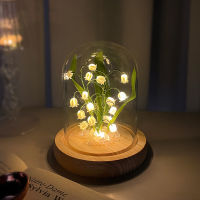 LED Lily Of The Valley ดอกไม้ Handmade Glow Night Light DIY วัสดุสำหรับ Home ข้างเตียง Desktop Decor วาเลนไทน์วันเกิด Gift