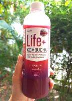 Life+ KOMBUCHA raw organic 330ml รสกระเจี๊ยบ คอมบูชา คอมบูชะ ชาหมัก ดีท็อกซ์ ท้องผูก โพรไบโอติก สารต้านอนุมูลอิสระ คอมบูฉะ detox probiotic antioxidant สุขภาพ