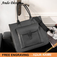 Ando Design New Business Briefcases For Men PU Leather Large Capacity Casual Laptop Bag Multifunction Crossbody Shoulder Bag