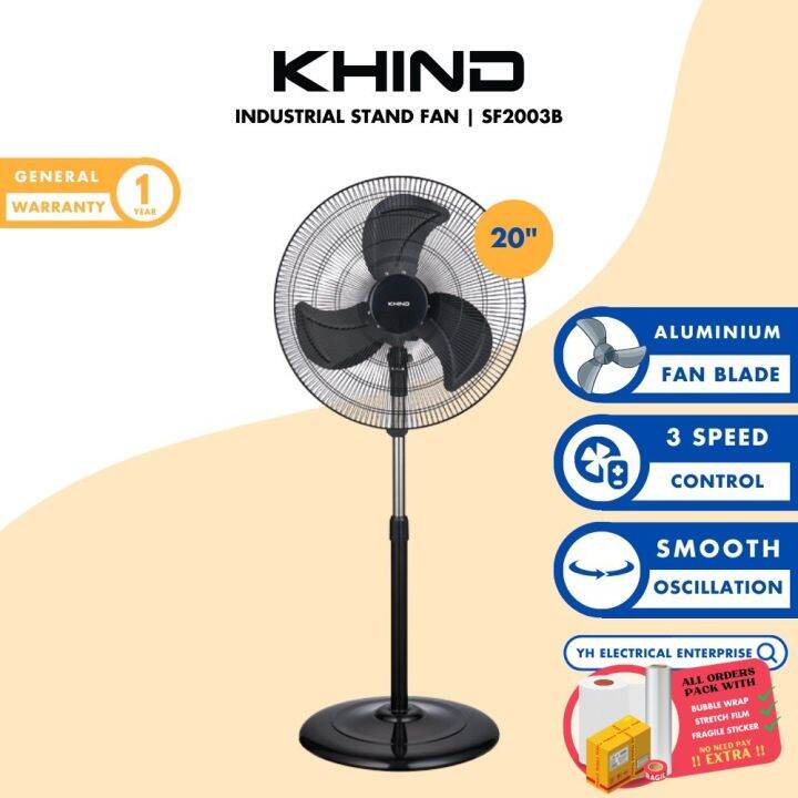 Khind 20’’ Industrial Stand Fan SF2003B Lazada