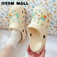 XSM MALL รองเท้าหัวโตผญ รองเท้าแตะหญิง รองเท้าหัวโต รองเท้าแตะ เพิ่มความสูง 3cm รองเท้า นุ่มสบาย สไตล์เกาหลี DIY คุณภาพสูง 38Z