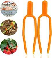 คลิปยึดพืชส้อมทำฟาร์มพลาสติกสำหรับ Stolon Fixing Fixture Garden Strawberry Seedling Tomato Support Tools