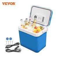 VEVOR 26L/32L Car Refrigerator Electric Portable Food Cooler and Warmer Box Large Capacity Car Cooling Box with Handle for Home