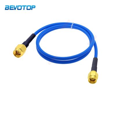 RG-402 SMA Male to SMA Male Plug Connector Blue Semi-Felxible RG402 RF Coaxial Cable High Frequency Test Cable 50 Ohm 10CM-20CM Electrical Connectors