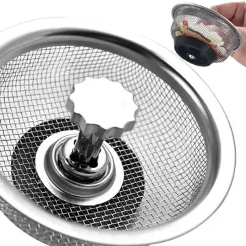 2 Pieces Sink Strainer, Stainless Steel Waste Plug, Sink Stopper Hole  Strainer For Kitchen Sink Parts 83mm Diameter