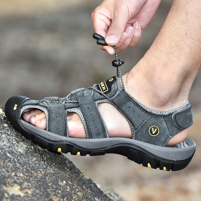 Scholl รองเท้าแตะเดินป่าสำหรับผู้ชาย Mountaineering รองเท้าแตะกลางแจ้งชายรองเท้ากีฬาฤดูร้อนรองเท้าชายหาดสวมเล่น