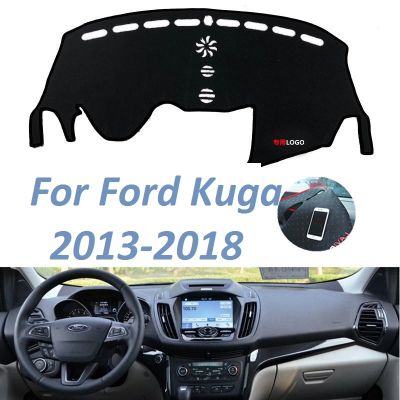 ㍿✜▦ For Ford Kuga 2013 2014 2015 2016 2017 2018 Left Right Hand Drive Non Slip Dashboard Cover Mat Instrument Carpet Car Accessories