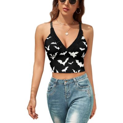 Gothic Tank Top Stylish Fashion Printed Camisole Tiny Festival Crop Top