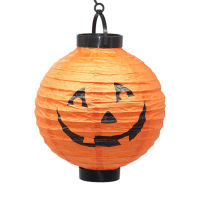 1Pcs Halloween Decoration LED Paper Pumpkin Hanging Lantern Lamp Bat Lantern Halloween Home Horror Garden Lantern Supplies