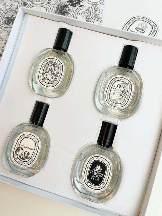 Diptyque Gift set 4 in 1 Perfume white box Original Fragrance | Lazada