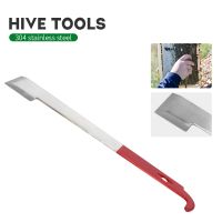 การเลี้ยงผึ้งสแตนเลส J ประเภท Hive เครื่องมือ Beekeeper Scraper หางสีแดง Beekeeping Scraper Home Beekeeping Tools