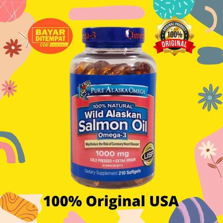 Pure Alaska Omega Wild Alaskan Salmon Oil Omega3 1000mg 210 softgels
