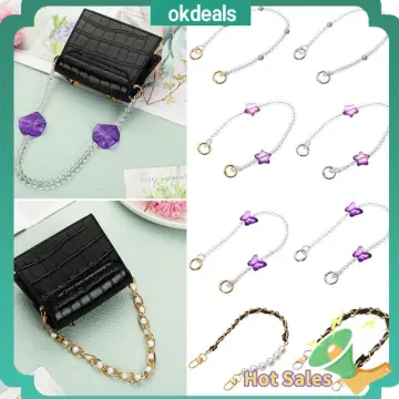 Purple Beaded Bag Strap Replacement Bag Strap Handbag 