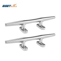 6"8"10"  Marine Grade stainless steel 316 heavy duty hollow open base Cleat bollard Boat Dock Deck Rope Cleat marine Accessories Door Hardware Locks