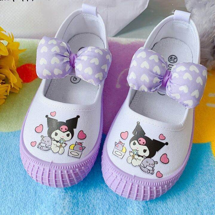 1 Sanrio Canvas Shoes Cinnamoroll Kuromi Melody Kawaii Children Fishion ...