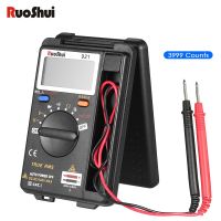 ZZOOI RuoShui 921 Multimeter 4000 Counts Mini Auto Range Resistance Tranistor Capacitance Tester Ammeter Belt Foldable Digital Meter