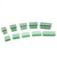 [HOT] 20 Pair 3.5MM PCB Pluggable Terminal Block Connectors 2/3/4/5/6/7/8/9/10P Right Angle KF15EDG 3.5 Copper Green RoHSr