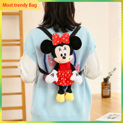 TOP☆Cute Cartoon Mickey Kids Backpack 2023 Mickey Mouses Korean Version Girl Minnies Doll Schoolbag Childrens Mini Kindergarten Travel Small Backpack