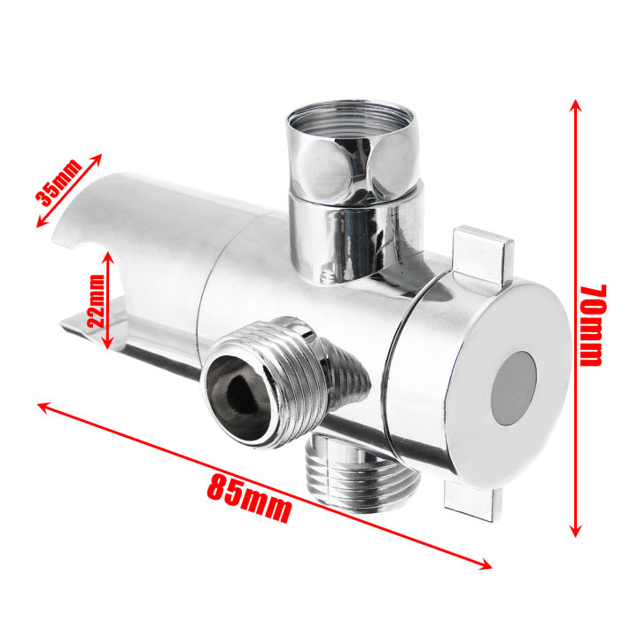 bokali-1pcs-ที่ยึดซ่อมแซมอาบน้ำฝักบัว-abs-head-diverter-sprayer-arm-mount-3-way-วาล์ว