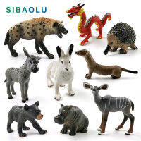 ใหม่ hippo Bear Donkey mole กระต่าย hyena มังกรจีนรูปสัตว์รุ่น Home Decor Miniature อุปกรณ์ตกแต่ง