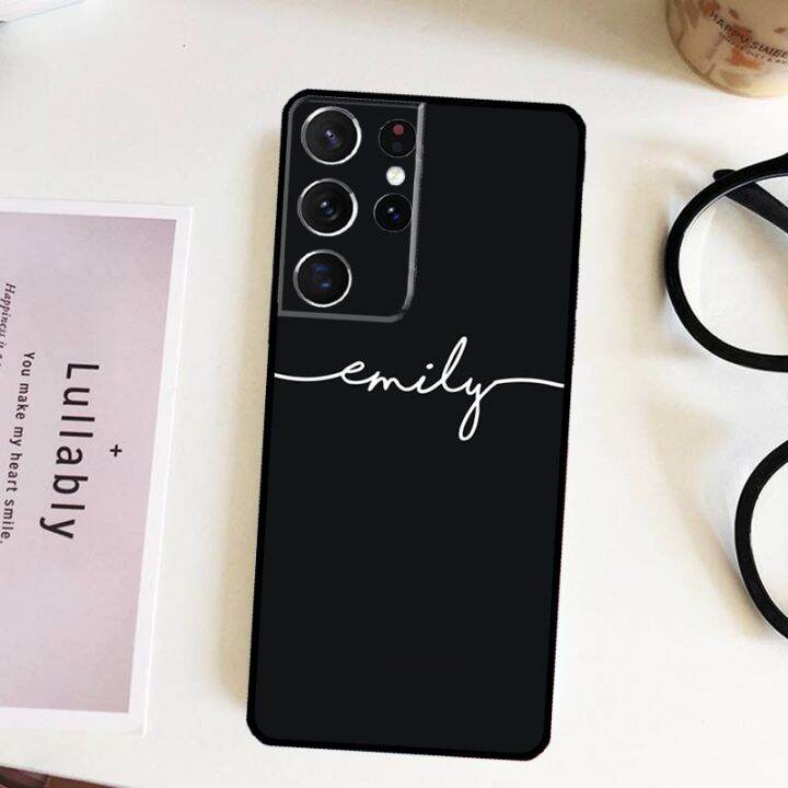 shine-electron-เคสชื่อย่อสีขาวแบบกำหนดเองสำหรับ-samsung-galaxy-s22-s20พิเศษ-s21-s8-fe-s10-s9-plus-note-10-20เคสปกแบบพิเศษ