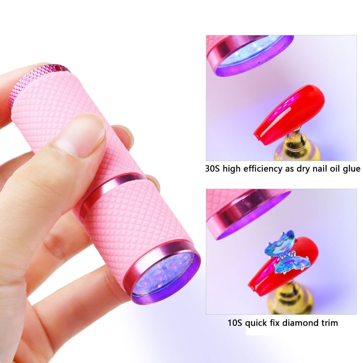 portable-led-uv-nail-gel-lamp-keychain-ultraviolet-flashlights-uv-curing-nail-drying-lamp-mini-fluorescent-light-torch