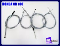 ชุดสายเซ็ต 4 เส้น เบรค, คลัช, เร่ง, ไมล์ HONDA CB 100 # CABLE SET  BRAKE &amp; CLUTCH &amp; THROTTLE &amp; SPEEDOMETER CABLE