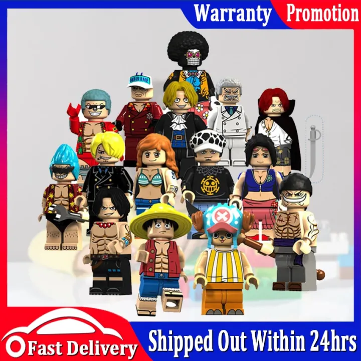 DIY Building Blocks Puzzle Doll OnePiece Anime Character Luffy Tony ...