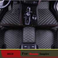 Car floor mats For Honda Inspire 2019 Custom Auto Styling Waterproof Leather Cars Interior Accessories Protector Covers Rug