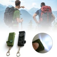 4-in-1 Outdoor Survival Whistle Compass Magnifying Glass LED Flashlight Multifunctional Whistle Keychain For Hiking Hunting Survival kits