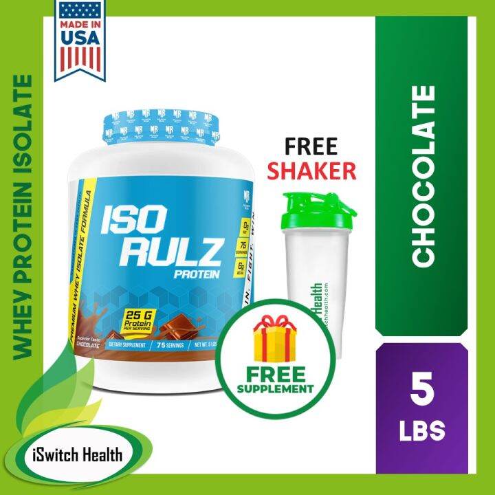 Muscle Rulz Iso Rulz Premium Whey Protein Isolate Formula 5 LBS