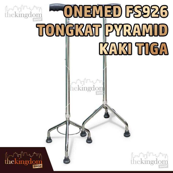 Onemed FS926 Tongkat Pyramid Kaki Tiga Alat Bantu Jalan Lansia | Lazada ...