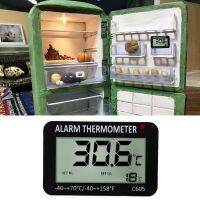 Hanging Magnetic Digital Alarm Thermometer for Fridge Freezer with High &amp; Low Temperature Alarm Battery Included