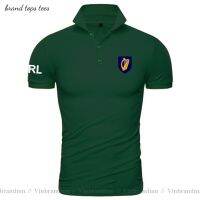 Eire Ireland เสื้อโปโลแขนสั้นสำหรับผู้ชายแบรนด์สีขาวพิมพ์ลายสำหรับประเทศ2021ทีมชาติผ้าฝ้ายธงแฟชั่นเสื้อยืด20ไอริช