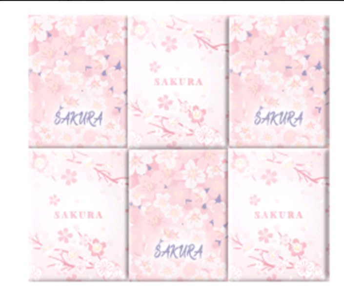 MINISO Sakura Blossom Series Pocket Packs Facial Tissue (18packs