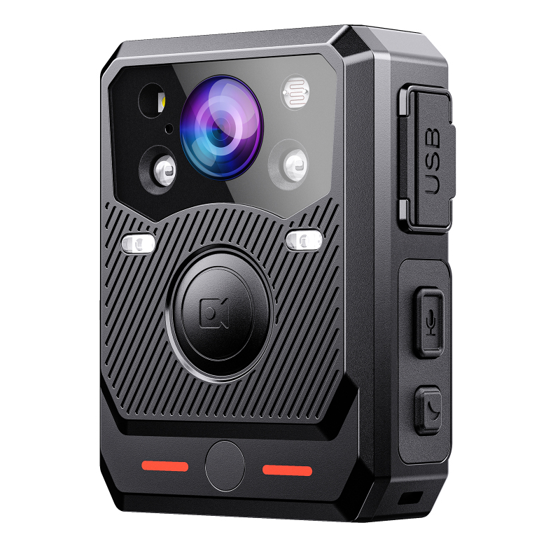 BOBLOV New B20 Body Camera 128GB Full 1080p Portable Body Camera Removable SD Card Up to 128GB Support Night Vision and Red/Blue Light Function for Police Patrol Body Camera Model（128GB Including）