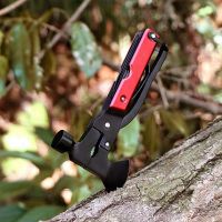 】【=-【 Unique Gifts For Men Women Dad Husband 14 In 1 Multi Tool Ax Saw  Hammer Pliers Screwdriers Red