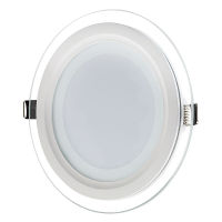 Lowest price! Recessed LED Ceiling Downlight 18W 12W 6W Glass LED Panel Light 3D Effect Down Light Warm WhiteCold White