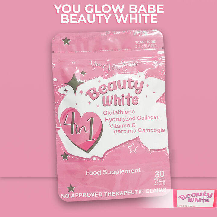 You Glow Babe Beauty White In Advance Whitening Capsules Glutathione Collagen Vitamin C