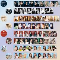 Kpop อัลบั้มใหม่สองครั้งพร้อมที่จะเทปกระดาษสติกเกอร์คู่มือ