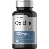 Horbaach Ox Bile 1,000 mg. Digestive Enzymes 100 Capsules