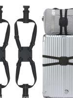 [Fast delivery] Travel luggage safety fixing straps cross straps luggage straps reinforced elastic checked straps