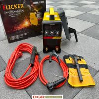 FLICKER 1000A INVERTER สวิทย์ Breaker สายเชื่อม 8 เมตร สายดิน 3 เมตร 3ปุ่ม 2จอ ตู้เชื่อม ตู้เชื่อมไฟฟ้า