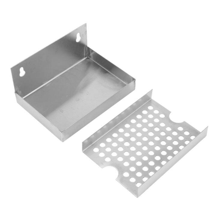 wall-mount-beer-drip-tray-no-drain-304-stainless-steel-homebrew-kegging-draft-beer