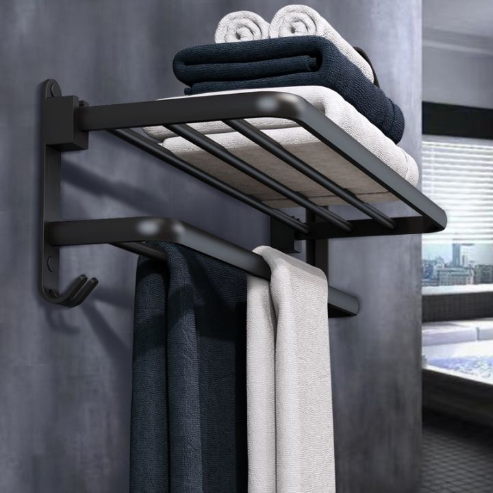bathroom-wall-mounted-towel-rack-storage-bars-bathroom-accessories-aluminum-foldable-wall-mounted-shower-clothes-rack-with-hooks