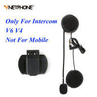 Vnetphone 3.5mm Microphone Speaker Headset And Helmet Intercom Clip for EJEAS V4 V6 Motorcycle Bluetooth Interphone